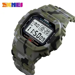 SKMEI 1471 Su Geçirmez Aydınlık Dijital İzle Askeri Spor Erkekler Kol Saati erkek Saatler Relogio Masculino Relojes Para Hombre 210329