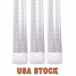 V-Shaped Integrate T8 Tube 2 4 5 6 8 Feet LED Fluorescent Lamp 144W 8ft 6rows LED Lighting Tubes LED Shop Light Daytime Shops lights