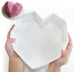 2021 Baking Moulds Breakable Heart Silicone Molds for Chocolate Diamond Mold Mousse Cake