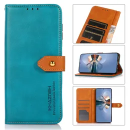 PU Leather Wallet Przypadki dla iPhone 13 12 11 Pro Max XS Moto G50 Sony Xperia Ace II 10 1 5 III One Plus Nord N200 5G CE Flip Cover Holder Uchwyt Karta Identyfikator Książka Retro Krowy Wzór