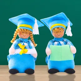 卒業期パーティー用品ギフトブルーの学士医師の顔のないルドルフ人形装飾装飾品子供のおもちゃ