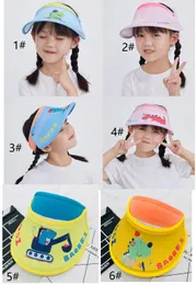 2PCS summer Children's open-top sun visor Canvas Girls sunscreen hats fashion hats, spring and fall,Outdoor sunshade ha ts for children prevent ultraviolet rays