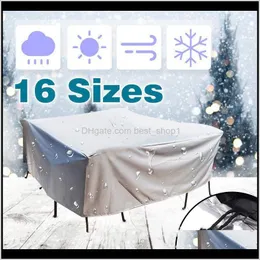 Other Home Drop Delivery 2021 20Size Outdoor Waterproof Dust Proof Furniture Sofa Chair Table Cover Garden Patio Protector Rain Snow Protect
