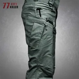 Tactical Cargo Spodnie Mężczyźni Wojskowy Wodoodporny Swat Bombat Spodnie Mężczyzna Kieszeń Oddychająca Oddychająca Armii Pant Męskie Pracy Joggers 211201