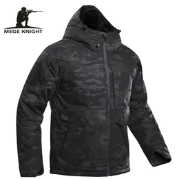 MeGe Tactical Jacket Vinter Parka Camouflage Coat Combat Militär Kläder Multicam Warm Outdoor Airsoft Outwear Windcheater 211214