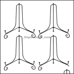 レールレールストレージハウス組織ホームガーデンアイロンスタンド、ブラックアイアンイーゼルディスプレイPOホルダースタンド、イーゼルプレートディスプレイ、ディスプレイピック