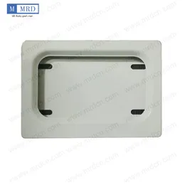 USA Device Stealth Curtain Cover Hide-Away Shutter Electric License Plate Frame Remote Control White Metal Brand New DHL/FEDEX