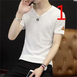 T-shirt male Korean version of the self-cultivation personality short-sleeved thin section on clos men spring and summer 210420