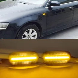 1Pair LED Dynamic Side Marker Turn Signal Light Sequential Blinker Light Emark för Audi A3 S3 8P A4 S4 RS4 B6 B7 B8 A6 S6 RS6 C5 C7