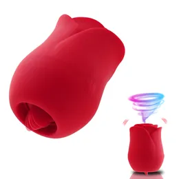 Vibrator Zunge lecken 2 in 1 Saugen Nippel Sauger Oral Lecken Klitoris Stimulation Rose wie Sexspielzeug für Frauen 210810 GWTK