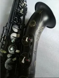 Japonia saksofon tenorowy Suzuki wysokiej jakości matowy czarny Instrument muzyczny profesjonalna gra na saksofonie z etui uwalnia statek