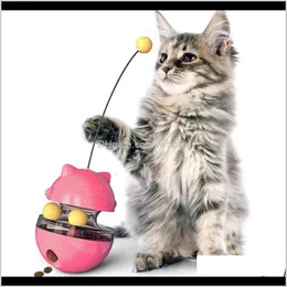لوازم التدريب على السلوك المنزل غاردنفوود كرة ندف متسربة عصا تومل القطط الدوار Turntable Toy Self Hi Artifact Pet Product