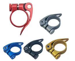 Bike Seat Post Clamp Tube Clip Quick Release Aluminium Alloy MTB Seatpost Parts Accessorie 28.6mm/31.8mm/ 34.9mm