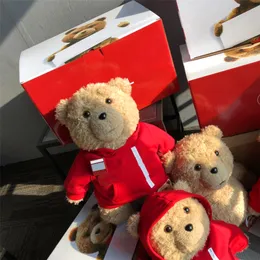 Teddybär CHAN NEL Limited Edition Puppe Plüschtiere Weiche Sammlerstücke Weihnachtskuscheltiere Kindergeburtstagsgeschenke Paar Beichte Geschenk 46CM