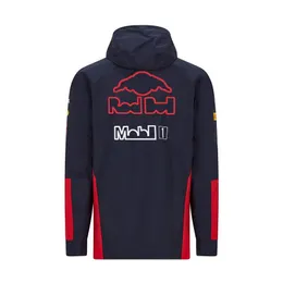 2022 F1 Formula One Racing Waterproof Jacket Team Drużyna Windbreaker Fani Windbreaker Fani wyścigowe Racing Suit Men Wszerzanie z kapturem z kapturem 236Z