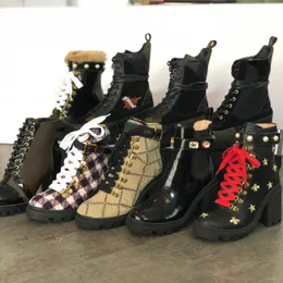 World Tour Desert Women Designer Boots Platform Leather Chelsea Boot Spaceship Ankle Boots Heel Flamingos Medal Winter With Box