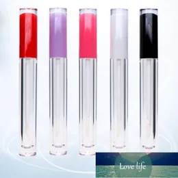 異なるカラーキャップシリンダー化粧品の補充可能なボトルの成長油コンテナを持つ5mlの空の明確なリップグロスのびん