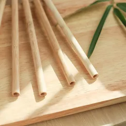 Napoje słomki do picia mleka herbata naturalna bambusowa słoma bambusowa kolor barware home kuchnia kawa narzędzia 7mm * 200mm t2i51870
