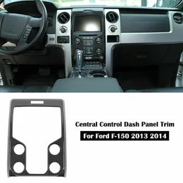 Fibra de carbono preto multi-media centro de controle de painel de controle para ford f150 Raptor 2009-2014 ABS