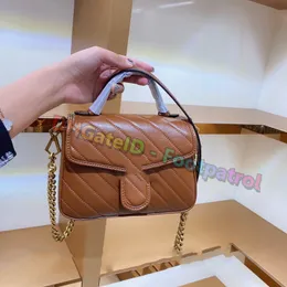 2021 donna Luxurys Designer Borse a tracolla Borsa messenger classica Borsa moda Catene con patta di alta qualità Borse a tracolla Mini Portafoglio Tasca per cellulare