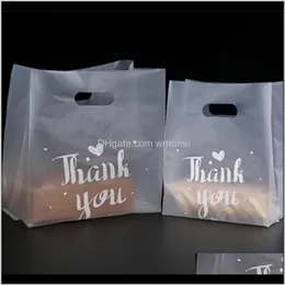 Event Festive Party Supplies Home & Gardenthank You Food Gift Wrap Plastic Thicken 3 Sizes Baking Bread Cake Candy Packing Bag Birthday Chri