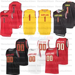 バスケットボールカスタムメリーランドテラピンJerseys 5 Eric Ayala 11 Darryl Morsell 22 Makhel Mitchell 21 Makhi 23 Steve Francis 13 Hakim Hart