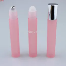 15 ml de alta qualidade garrafas recarregáveis ​​com bolas de rolos de aço inoxidável conjunto de 10 para Óleos essenciais Perfumes (rosa) bens
