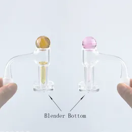Fully Weld Blender Bottom Smoke Terp Slurper Quartz Banger Nails With Beads And Screw Suitfor Glass Bongs