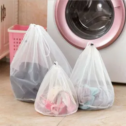 Nylon tvätt tvättväska vikbar bärbar tvättmaskin professionell underkläder väska tvättväskor mesh tvättpåsar påse korg w-00943