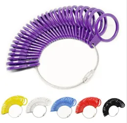 Headband Ring Sizer Set Finger Size Gauge Measure Tool Plastic Jewelry Sizing Tools Rings 1-13 with Half 27 Pieces XB1