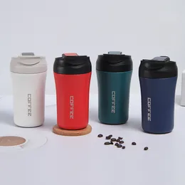 Vacuum Insulated Coffee Cup 420ml Portable Travel Mug Milk Tea Cup Home Office Drinkware