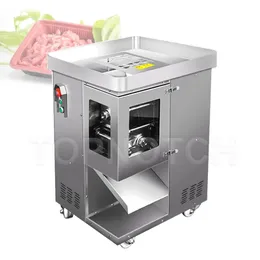 220V stainless Steel Electric Kitchen Meat Vegetable Cutting Grinder Machine Automatic Slicer 500Kg / H