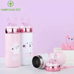 Właściciel 400ml Mini Thermos Kubek Kubek Coffee Próżniowa Kolba Ze Stali Nierdzewnej Butelka Wody Termos Thermo Cup and Cup Garrafa Termica 210615