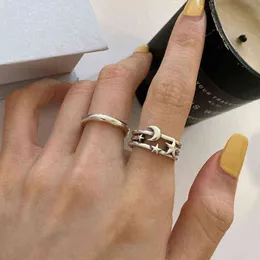 Öppnande av tre-tier Peint Finger Ring Kvinna Chunky Statement Ring, Häxring, Justerbar Ring, G1125