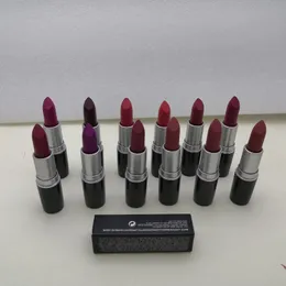 2021 Matte lipstick Waterproof Velvet Sexy Red Brown Pigments Makeup 3g sweet smell + English Name ePacket
