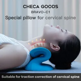 Checa varor nacke kudde sängkläder s-typ långsam rebound cervical dragkraft ortopedisk kudde för nacksmärta sömn kuddar