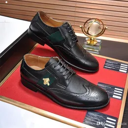 L5 21ss Quality designers Set foot Male Formal Shoes Genuine Leather Flat Business Pattern Leisure Shoess Black brown Plaid Office shoesss