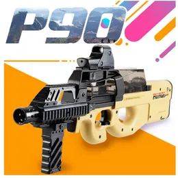 P90 Toy Gun Assault Sniper Water Bullet Model Outdoor Activity CS Game Electric Bursts Paintball Pistol Toys For Children Best Quality