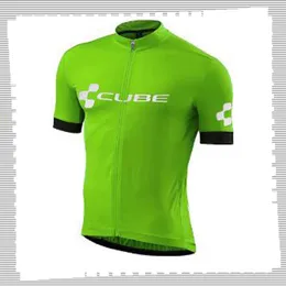 Pro Team Cube Cykel Jersey Mens Sommar Snabb Torka Sport Uniform Mountain Bike T Shirts Väg Cykel Toppar Racing Kläder Utomhus Sportkläder Y21041269