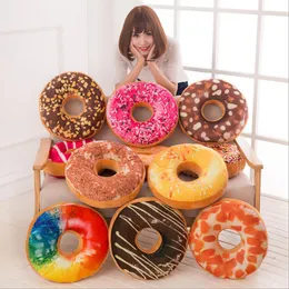 Cushion/Decorative Pillow Colorful And Soft Plush Donut Sofa Seat Chair Cushion Decor Sweet Chocolates Car Mats Office Nap Tool For Adults K
