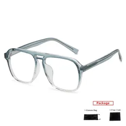 Mimiyou Anti Blue Square Glasses Frame Women Eyewear TR90 MEN COMPUTER OPTICAL MYOPIA EYEGLASSESブランドデザインOCULOSファッションサングラスフラム