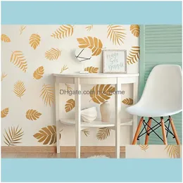 Naklejki Décor GardenPalm Leaf Tropical Design Naklejki Wystrój Domu Dla Kids Room Vinyl Naklejka ścienna Dekoracja Przedszkole Wymienny DIY Mural N