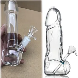 7.4 polegadas downstem perc água de vidro bong tubos de fumaça cachimbo de cachorro shisha bubbler beaker bongs com tigela de 14mm sy279