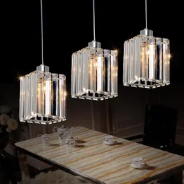 Подвесные лампы Современные хрустальные светодиодные люстра K9 Vinging Light для столовой colgante e27 светильники Home Deco lustres wf