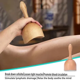 Full Body Massager Wood Cupping Therapy Massage Cup Skulptera anti-celluliter Verktyg Lymfatisk dränering för Maderoterapia kit