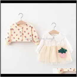 Одежда Baby Детская Дети Рождения Доставка 2021 Весна Дети Короткие Ткани Одежда Тюту Пальто Костюм для детей Наборы 0TWQ O1xbe