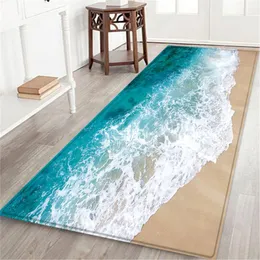 Mattor säljer 60x180 cm badmatta mattor havslandspets Hall Dörrat Antislip Absorbera vatten Kök Tapis Salle de Bain