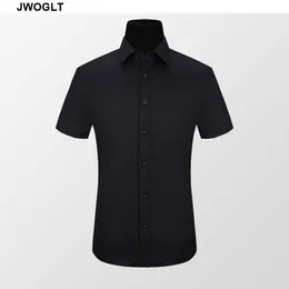 40 kg-130kg Letnie męskie koszulka z krótkim rękawem Koszula biała czarna męska slim fit shirt dla mężczyzn socjalnych koszulki 6xl 7xl 8xl 210528 \ t