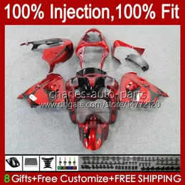 OEM Bodywork For KAWASAKI NINJA ZX900 ZX9 R 1998-1999 Body Kit 17No.8 red flames ZX 9R 9 R 900 CC ZX-9R 1998 1999 2000 2001 ZX-900 900CC ZX9R 98 99 00 01 Injection Fairing blk