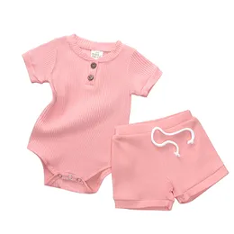 Infant Baby Boy Girl Clothing Sets Long Sleeve Bodysuit Pant Newborn Kids Outfits Summer Autumn Newborn Children Girl Clothes 1176 E3
